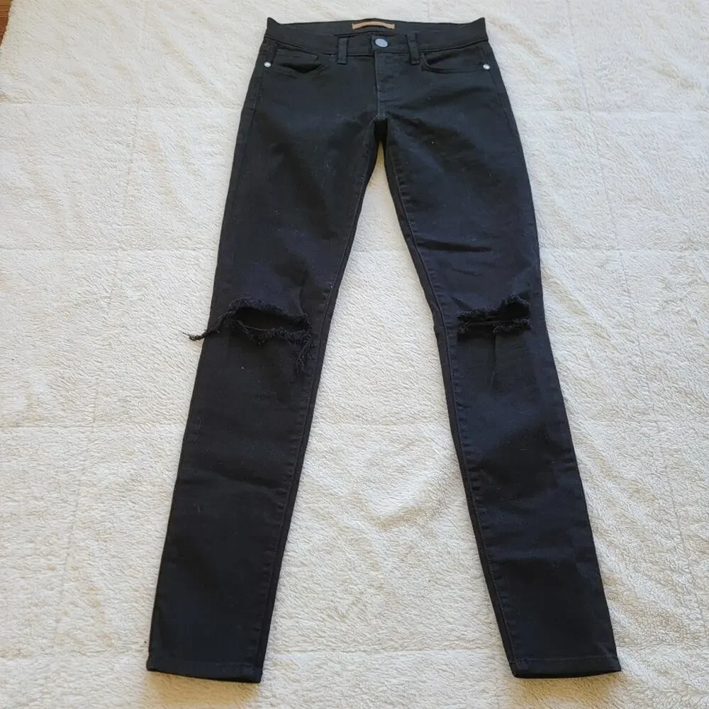 Rebecca Minkoff Black Midrise Thompson Skinny Jeans